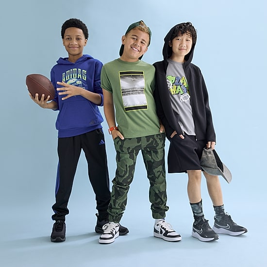 adidas Big Kid Boys Long Sleeve Active Hoodie