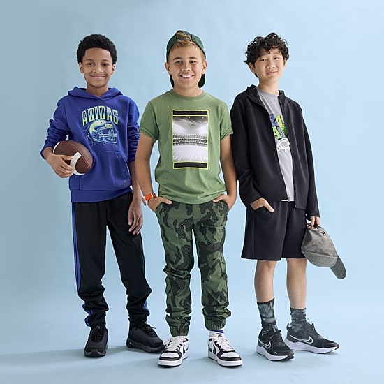 adidas Big Kid Boys Long Sleeve Active Hoodie