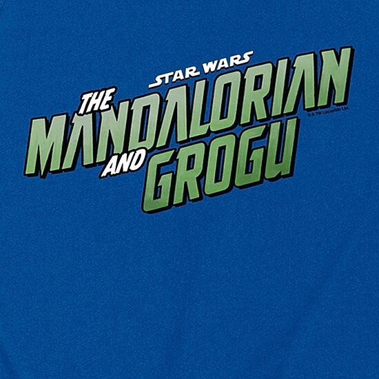 Novelty The Mandalorian And Grogu Logo Mens Crew Neck Sleeveless Regular Fit Baby Yoda Star Wars Graphic T-Shirt