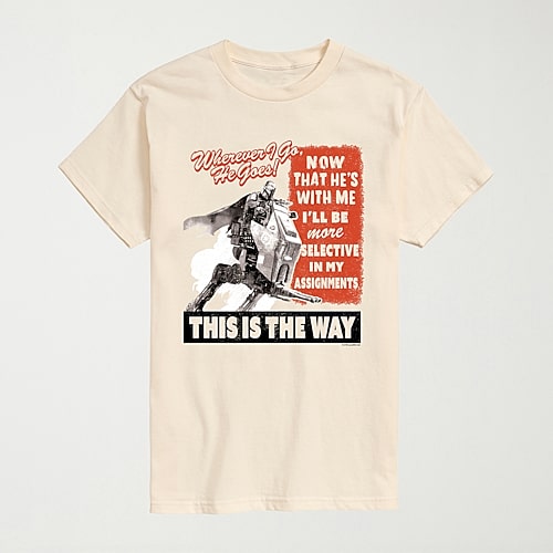 Novelty The Mandalorian And Grogu Bounty Hunter Mens Crew Neck Short Sleeve Regular Fit Baby Yoda Star Wars Big and Tall Graphic T-Shirt, 3x-large Tal