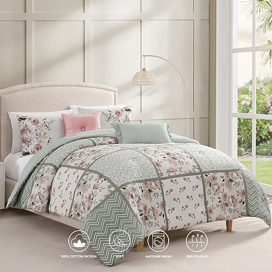 Bebejan Sage Serenity 5-pc. Reversible Comforter Set