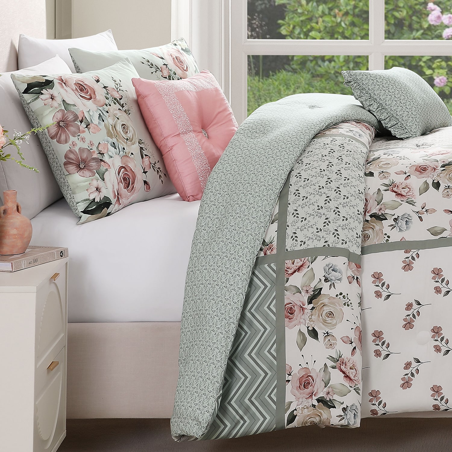 Bebejan Sage Serenity 5-pc. Reversible Comforter Set