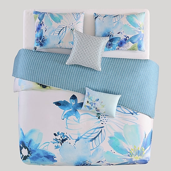 Bebejan Watercolor 5-pc. Midweight Reversible Comforter Set
