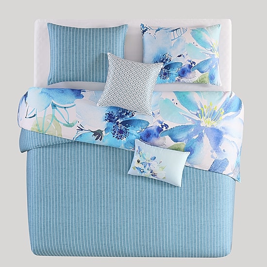Bebejan Watercolor 5-pc. Midweight Reversible Comforter Set