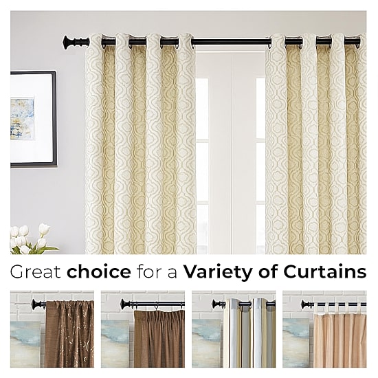 Deco Window 1 IN Adjustable Curtain Rod