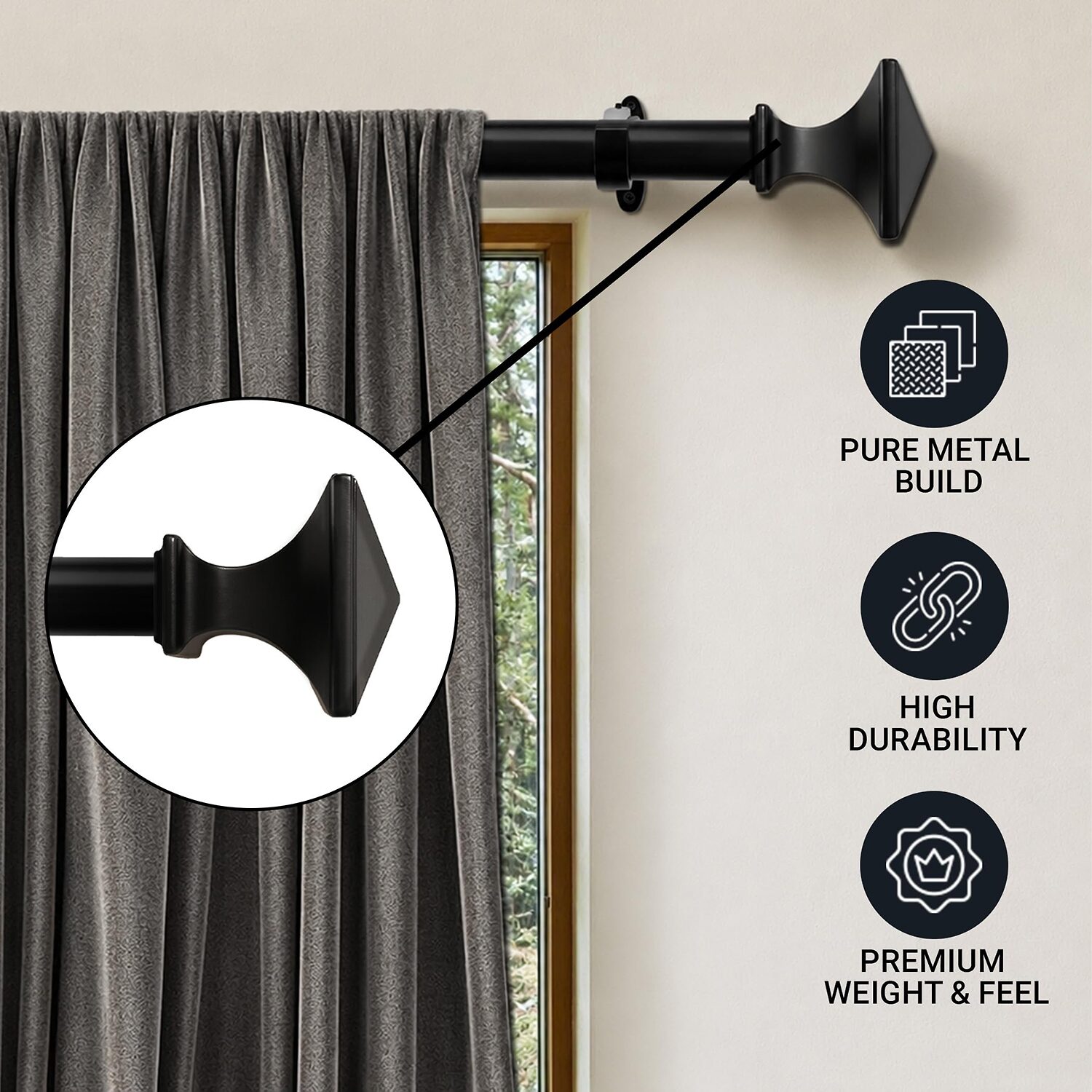 Deco Window 1 Adjustable Curtain Rod