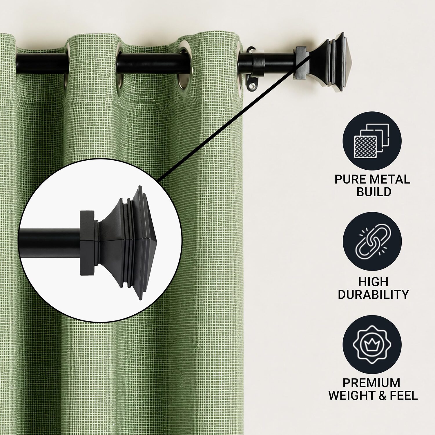 Deco Window 1 Adjustable Curtain Rod