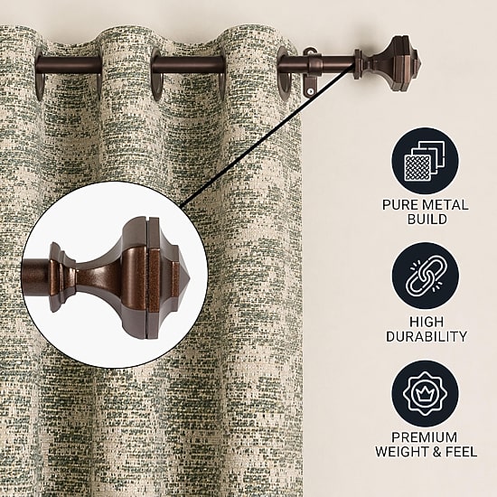 Deco Window 1 IN Adjustable Curtain Rod