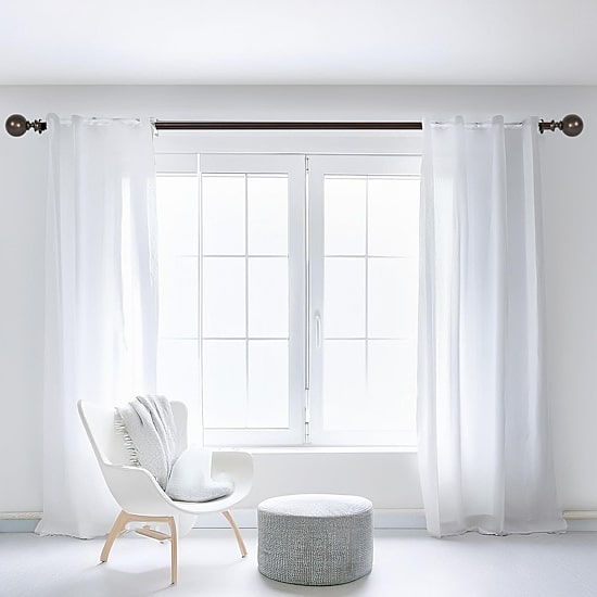 Deco Window Ball 1 IN Adjustable Curtain Rod