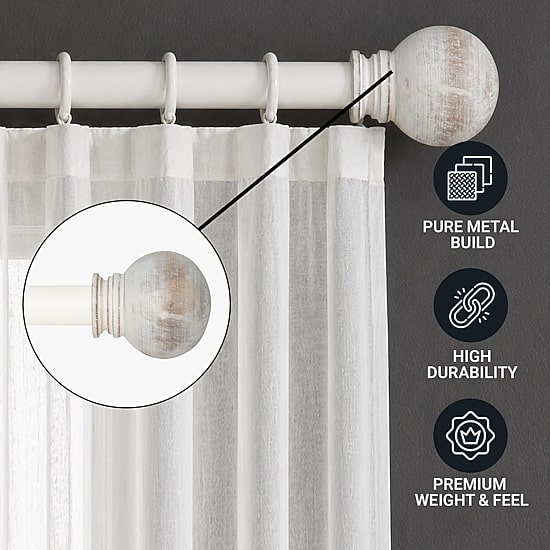 Deco Window 1 IN Adjustable Curtain Rod