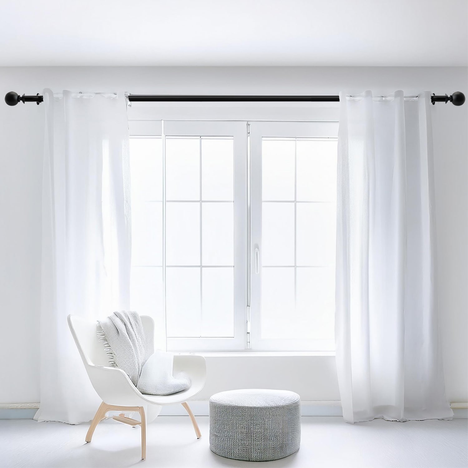Deco Window 1 IN Adjustable Curtain Rod