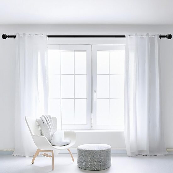 Deco Window Ball 1 IN Adjustable Curtain Rod