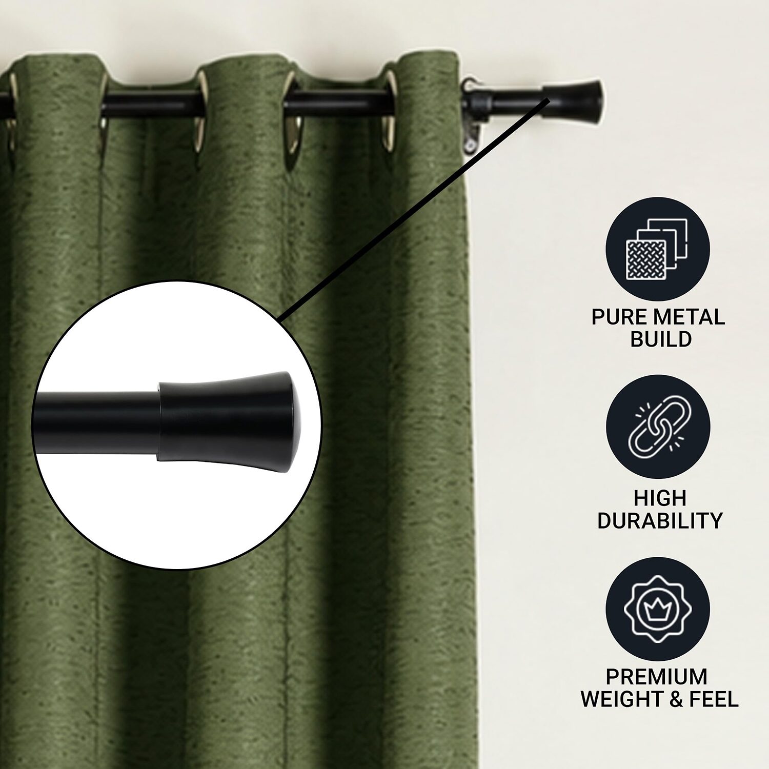 Deco Window 1 Adjustable Curtain Rod