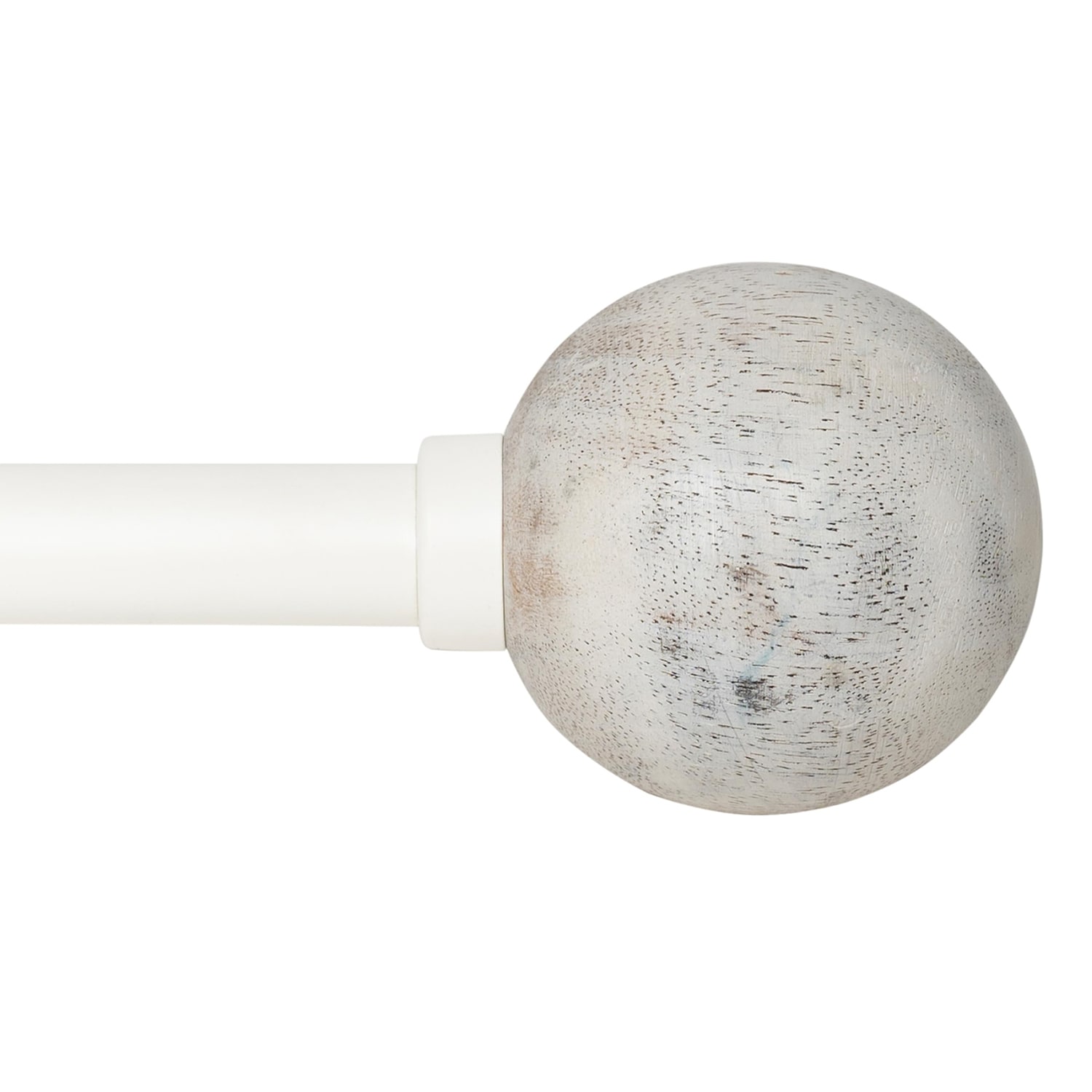 Deco Window Wood Ball 1 IN Adjustable Curtain Rod