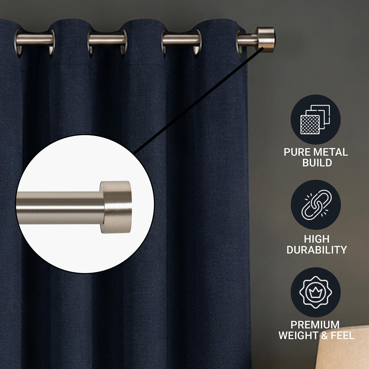 Deco Window Pluto 1 Adjustable Curtain Rod