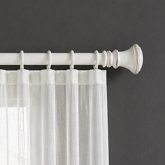 Deco Window Wood Trumpet 1 IN Adjustable Curtain Rod