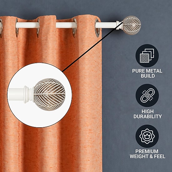Deco Window Morroccan Ball 1 IN Adjustable Curtain Rod