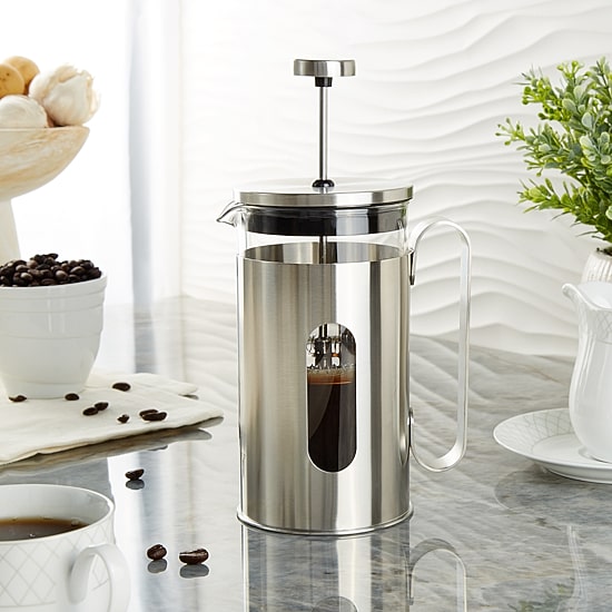BergHOFF Leo Maestro Stainless Steel 20oz French Press Beverage Dispenser