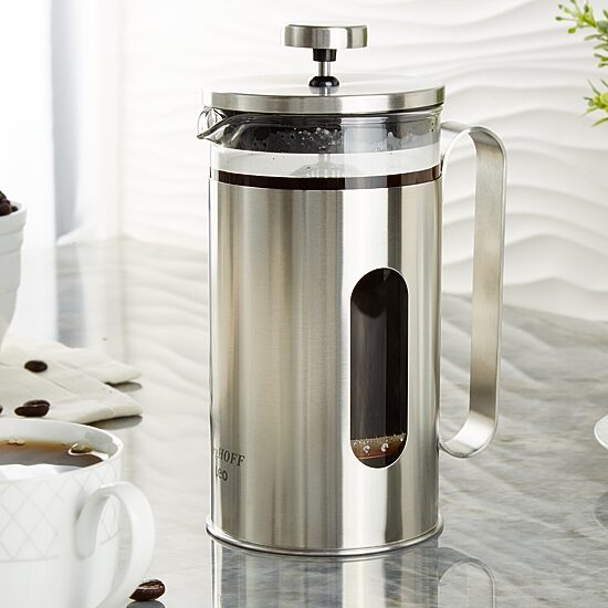 BergHOFF Leo Maestro Stainless Steel 20oz French Press Beverage Dispenser