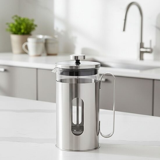 BergHOFF Leo Maestro Stainless Steel 20oz French Press Beverage Dispenser