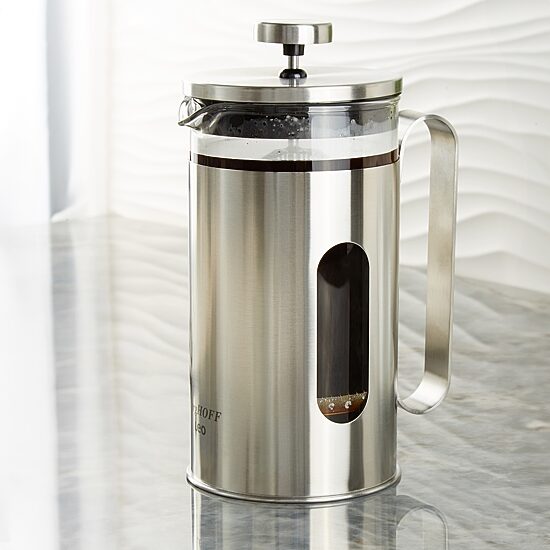 BergHOFF Leo Maestro Stainless Steel 20oz French Press Beverage Dispenser