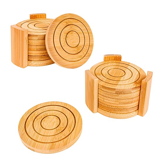 BergHOFF Bamboo Round 4-pc. Coasters