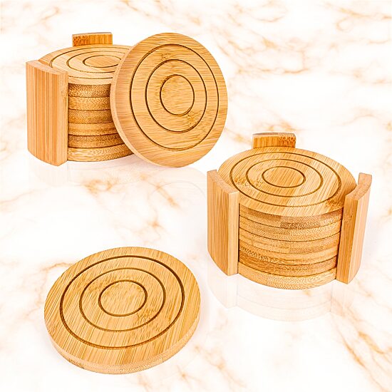 BergHOFF Bamboo Round 4-pc. Coasters