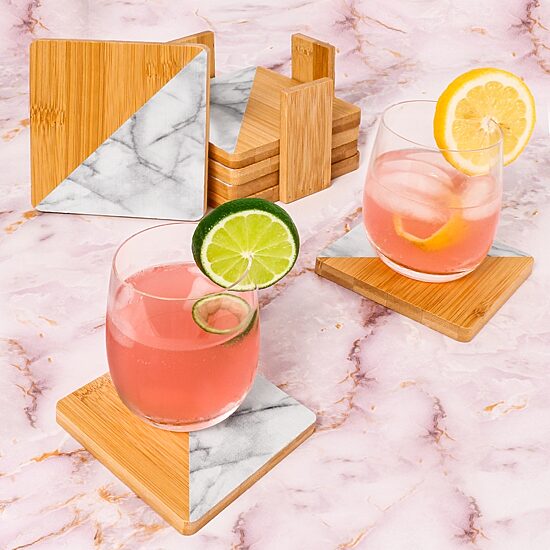 BergHOFF Bamboo Square 14-pc. Coasters