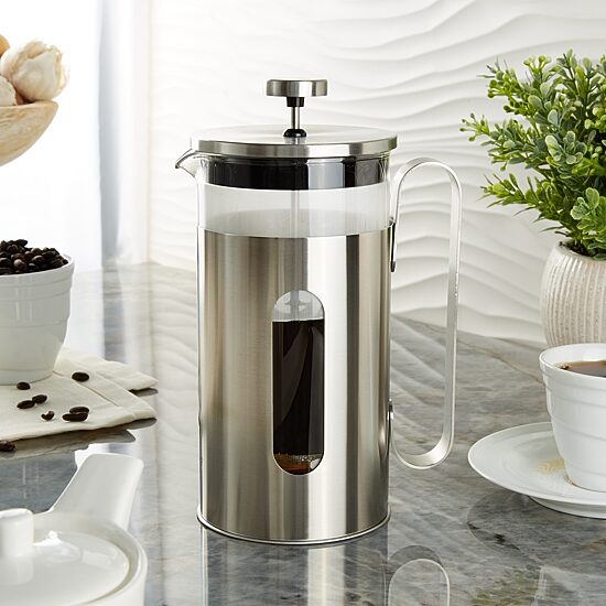 BergHOFF Leo Maestro Stainless Steel 34oz French Press Beverage Dispenser