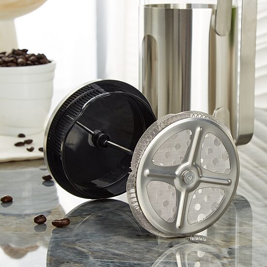 BergHOFF Leo Maestro Stainless Steel 34oz French Press Beverage Dispenser