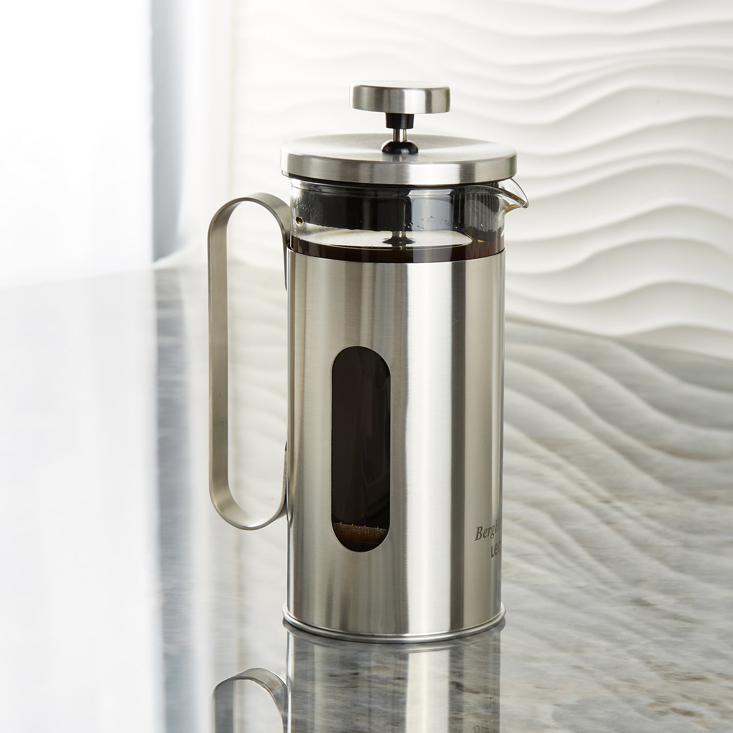 BergHOFF Leo Maestro Stainless Steel 12oz French Press Beverage Dispenser