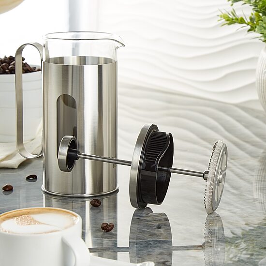 BergHOFF Leo Maestro Stainless Steel 12oz French Press Beverage Dispenser