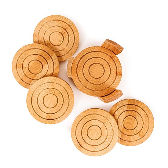 BergHOFF Bamboo Serving Tray With 8-pc. Coasters