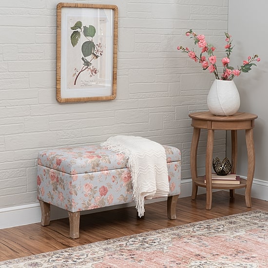 Linon Stephanie Upholstered Storage Bench