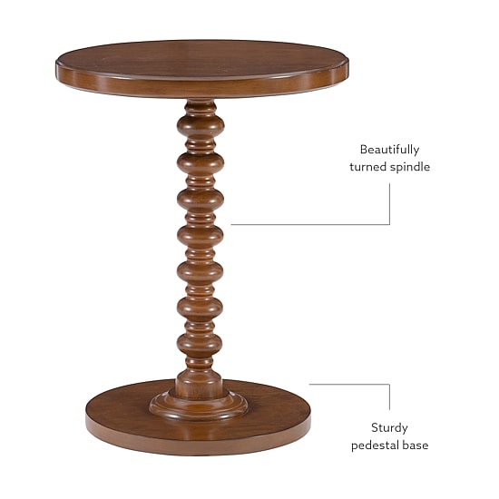 Linon Kendall Pedestal Accent Table