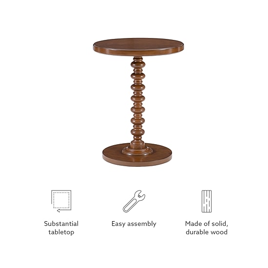 Linon Kendall Pedestal Accent Table