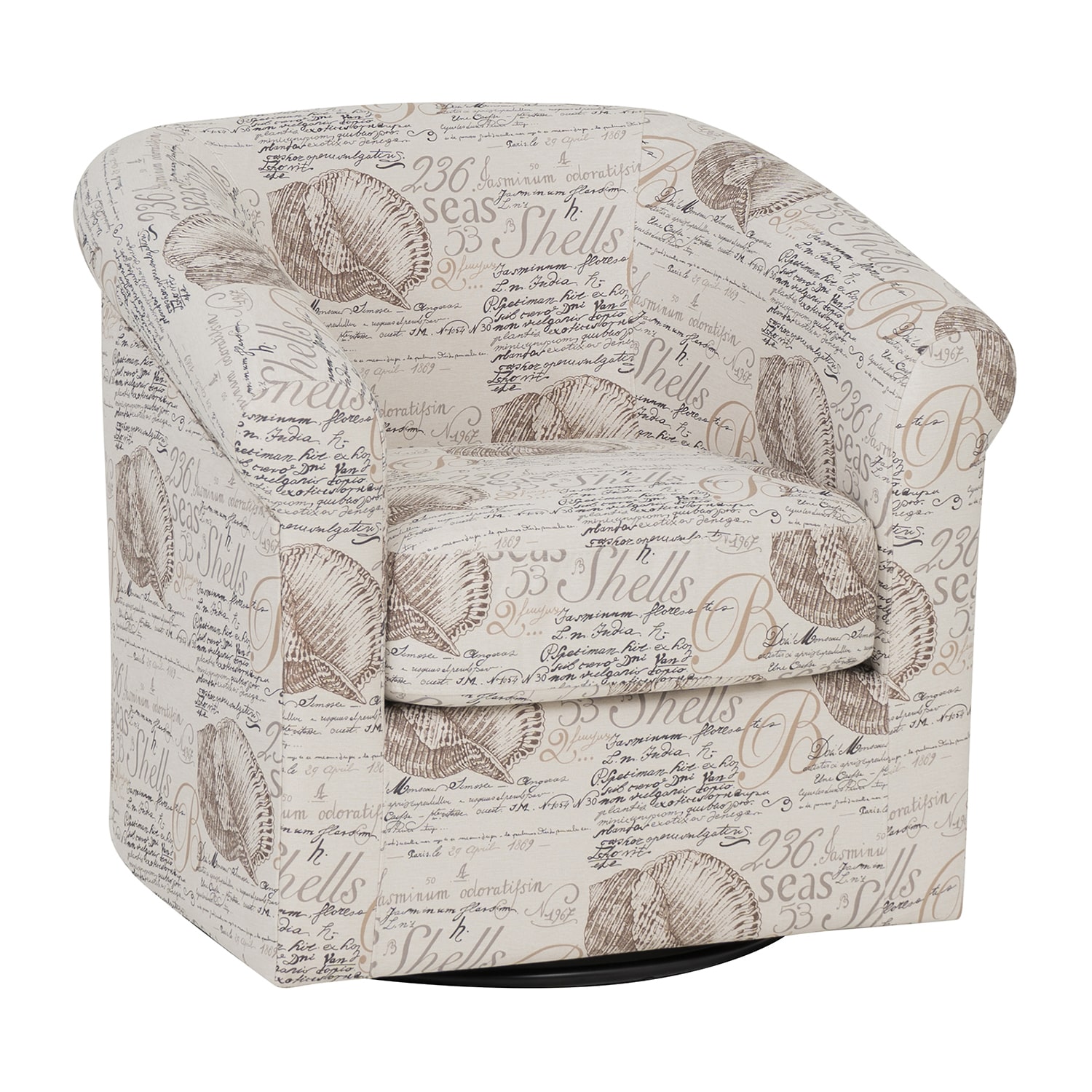Linon Bonnie Swivel Club Accent Chair