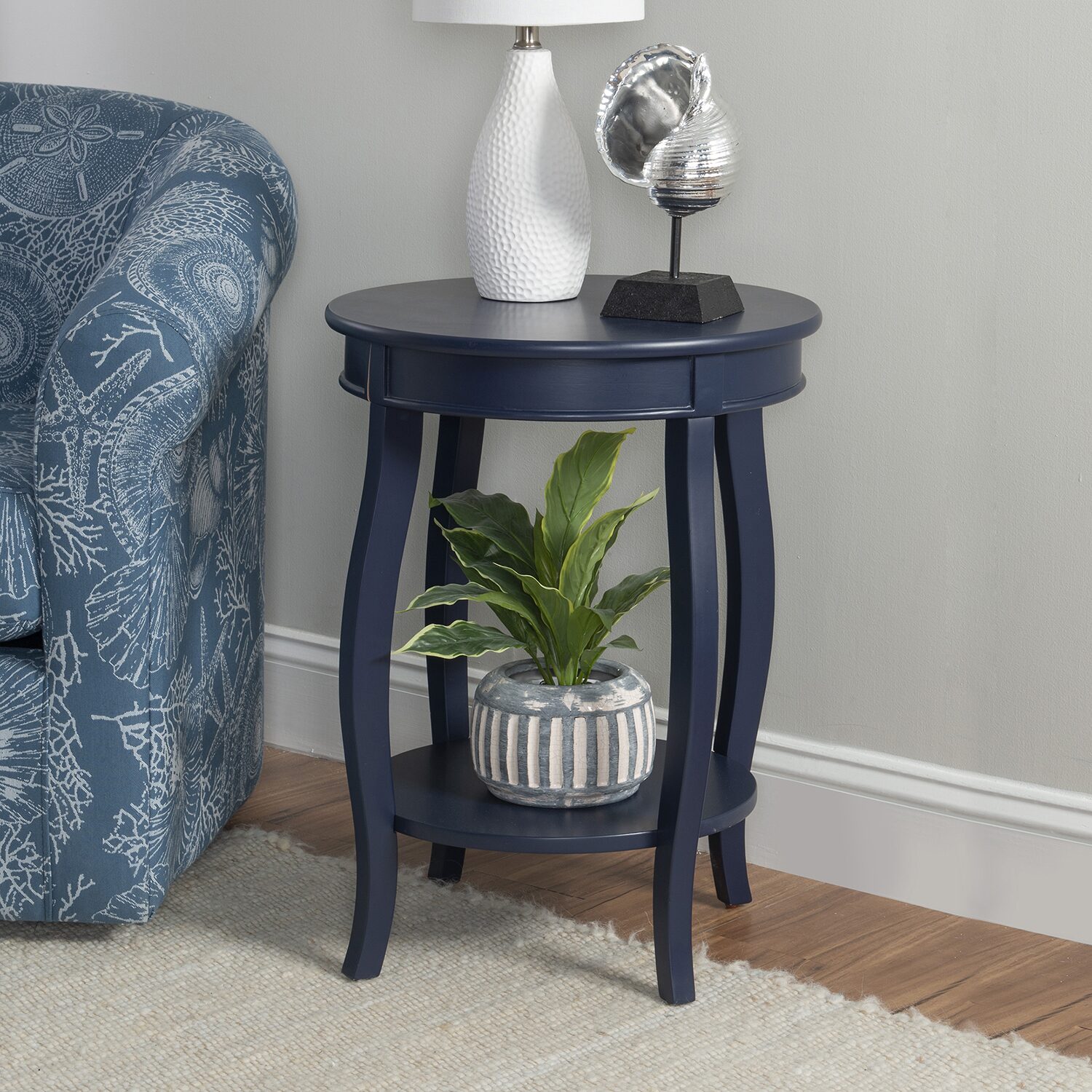 Linon Round Free Standing Side Table