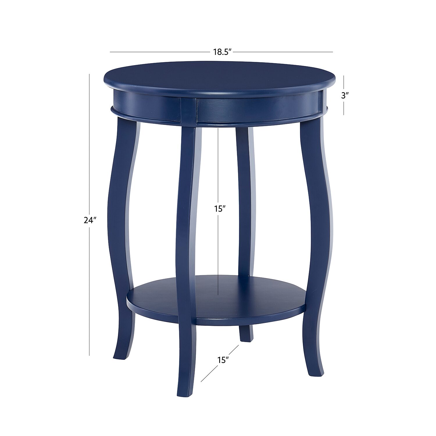 Linon Round Free Standing Side Table