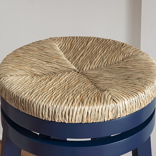 Linon Sanford Seagrass Swivel Bar Stool