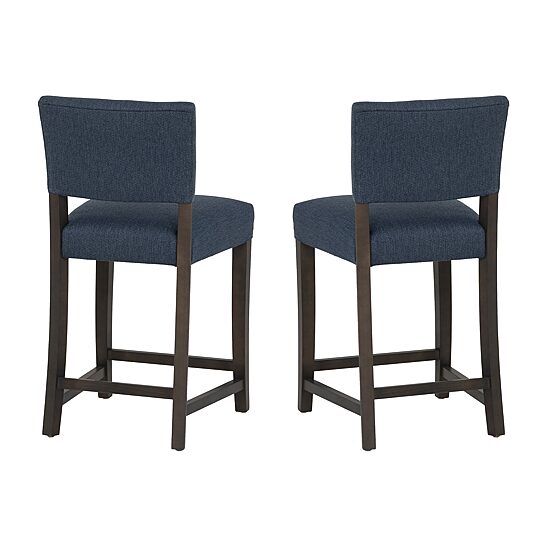Linon Koda Upholstered Counter Stool Set of 2