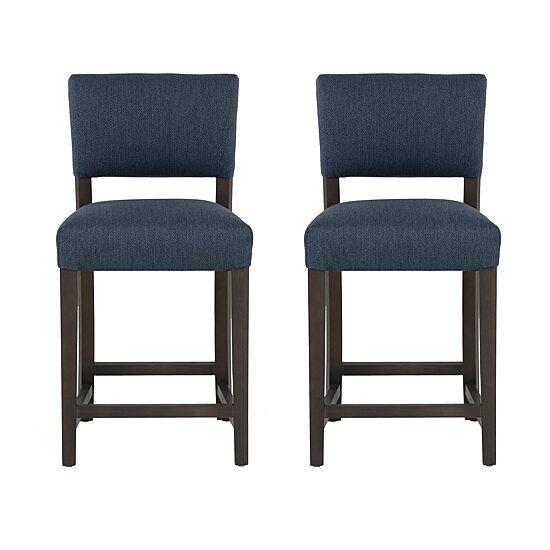 Linon Koda Upholstered Counter Stool Set of 2