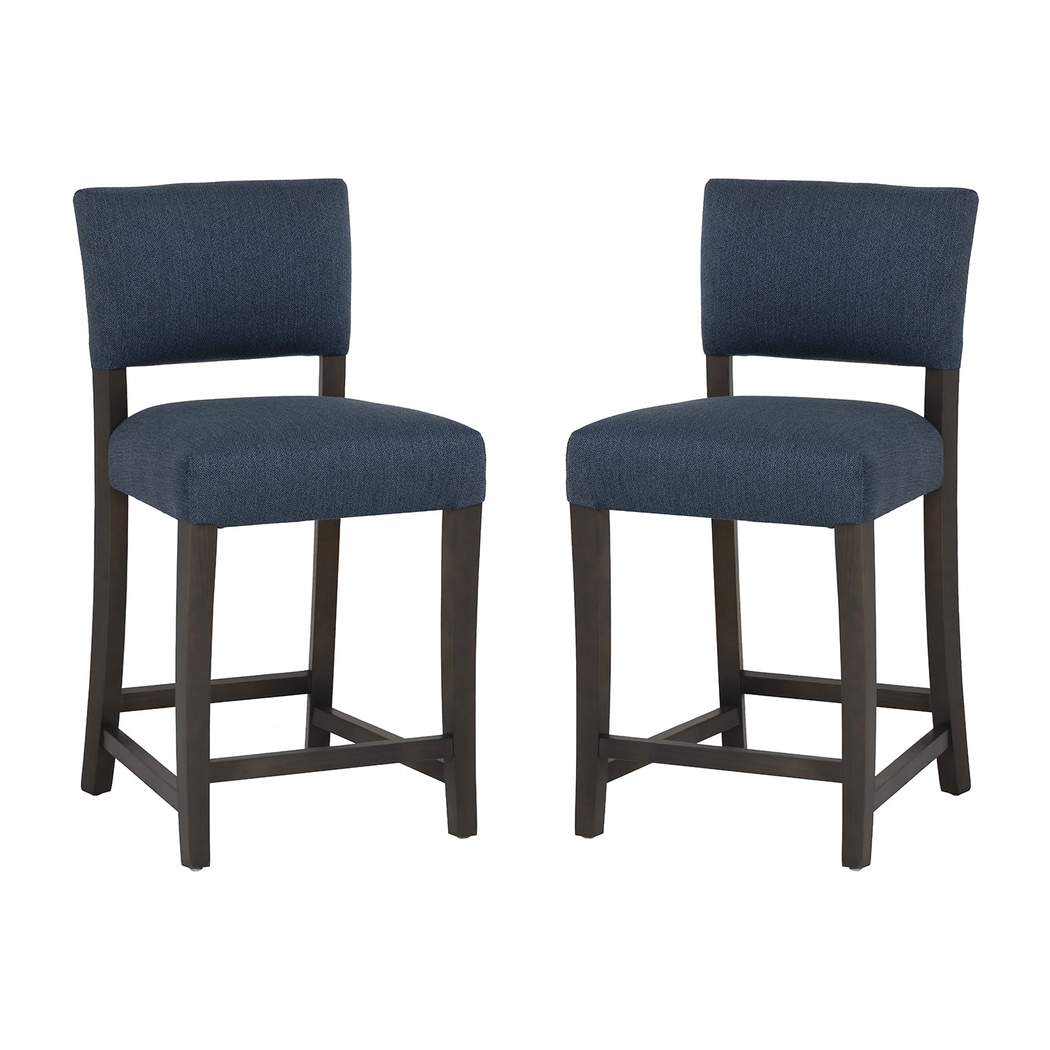 Linon Koda Upholstered Counter Stool Set of 2