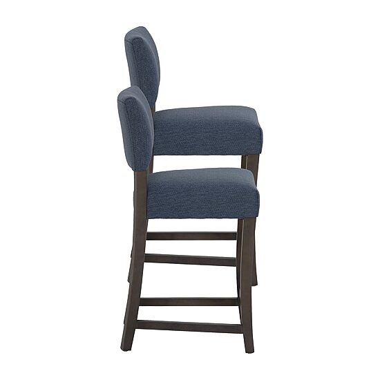 Linon Koda Upholstered Counter Stool Set of 2