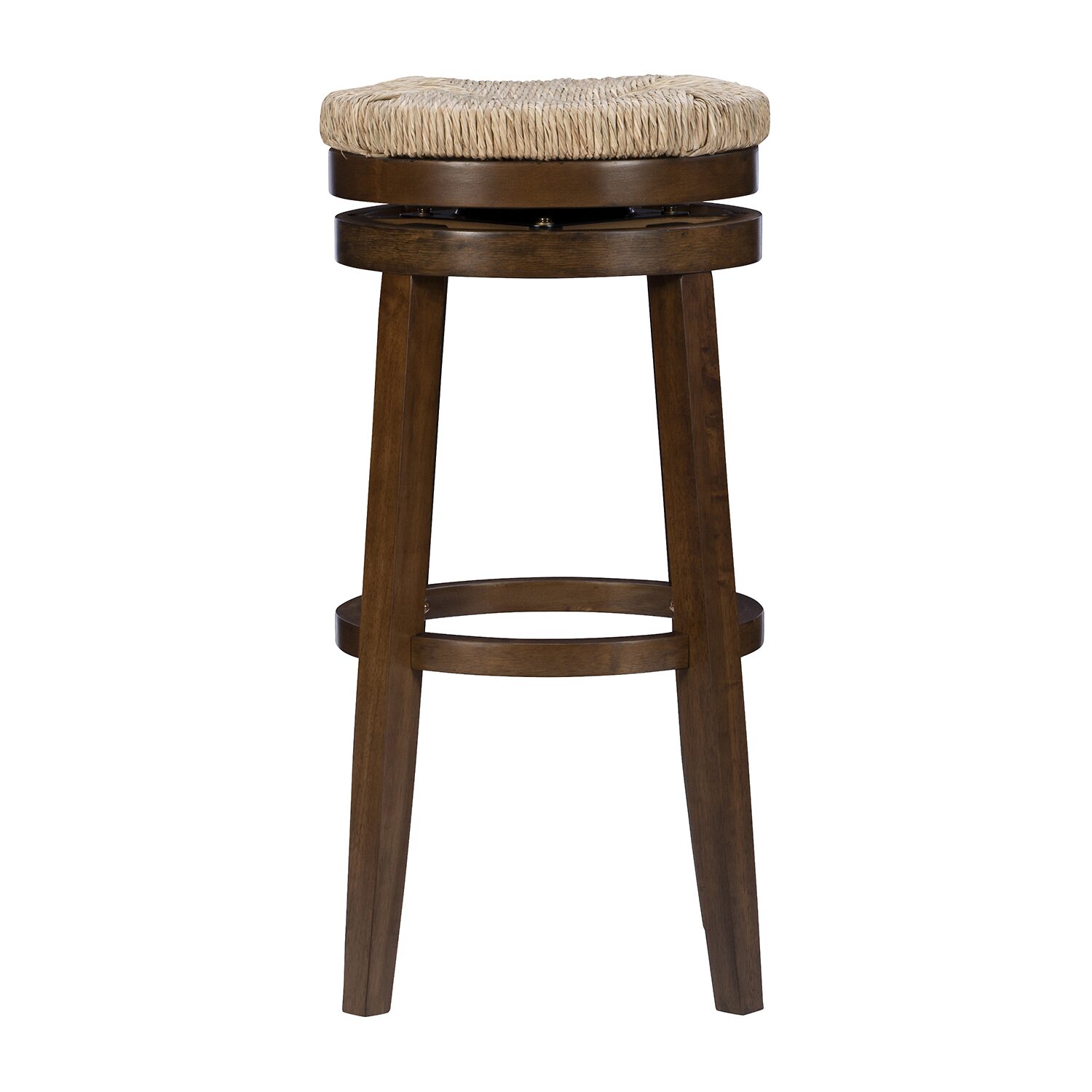 Linon Sanford Seagrass Swivel Bar Stool