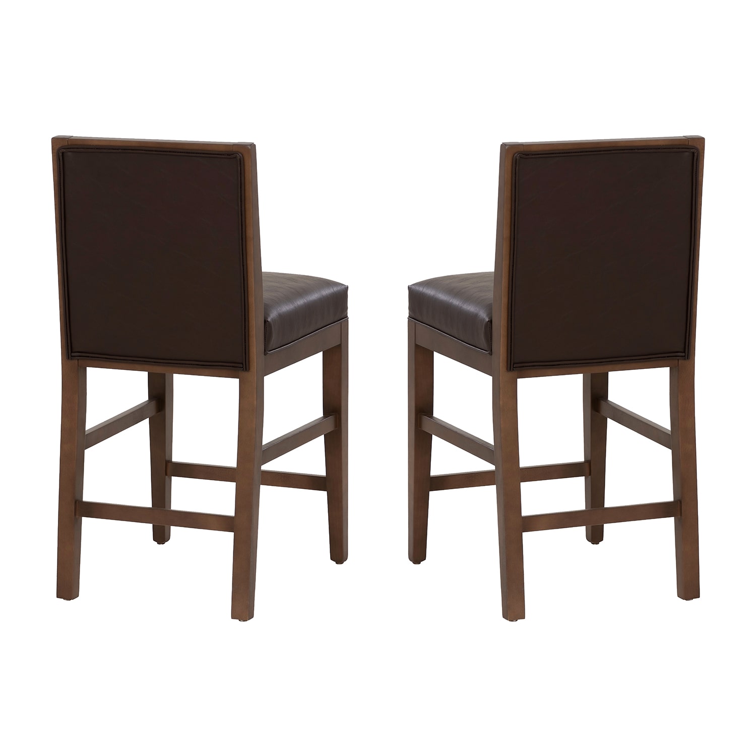 Linon Regina Faux leather Counter Stool Set of 2