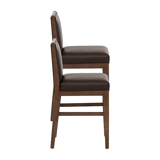 Linon Regina Faux leather Counter Stool Set of 2