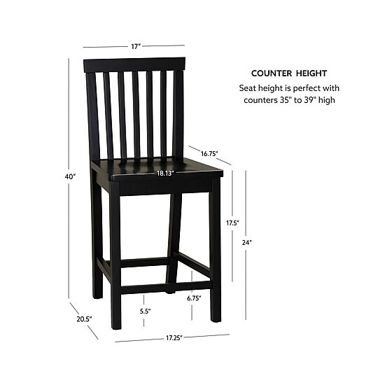 Linon Percival Counter Stool Set of 2