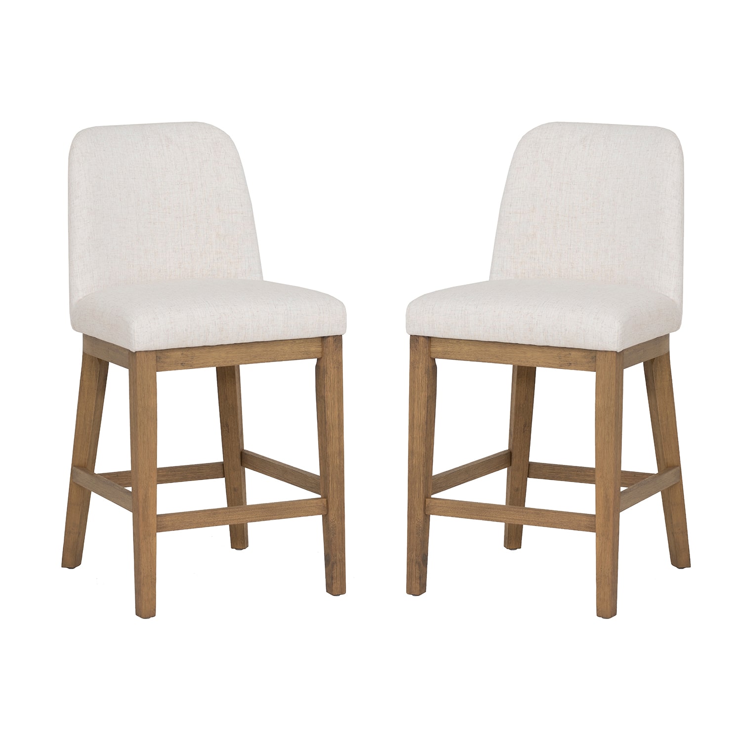 Linon Tucker Upholstered Counter Stool Set of 2