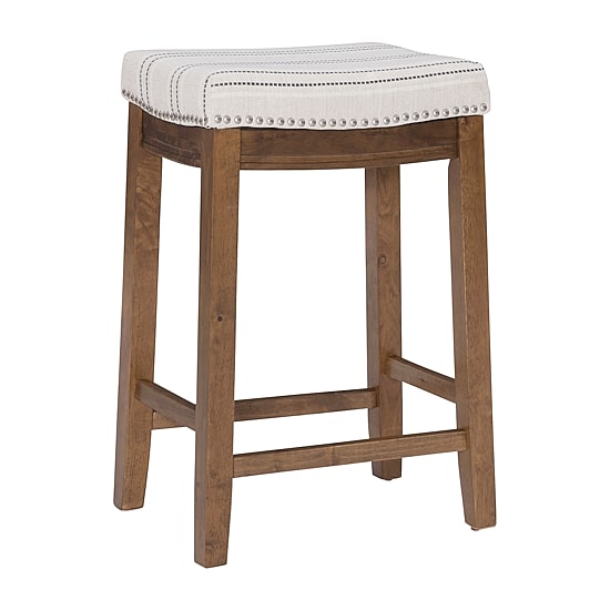 Linon Counter Height Nailhead Trim Bar Stool